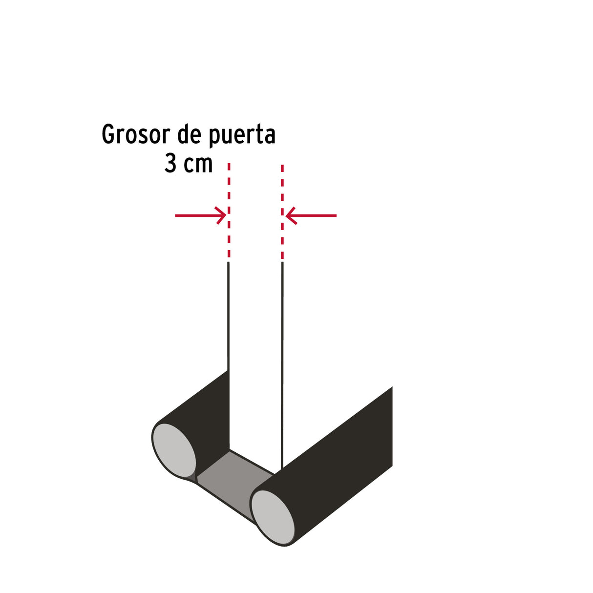 Guardapolvo con Funda 95 cm, Gris, Hermex