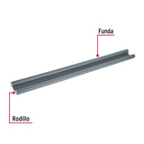 Guardapolvo con Funda 95 cm, Gris, Hermex
