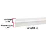 Guardapolvo Fijo de 120 cm, Blanco, Hermex