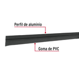 Guardapolvo Fijo de 120 cm, Negro, Hermex