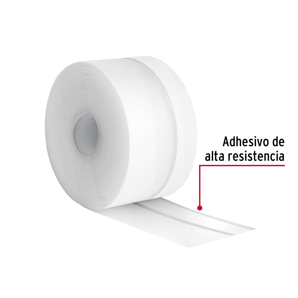 Cinta Guardapolvo 5 m X 45 mm, Transparente, Hermex