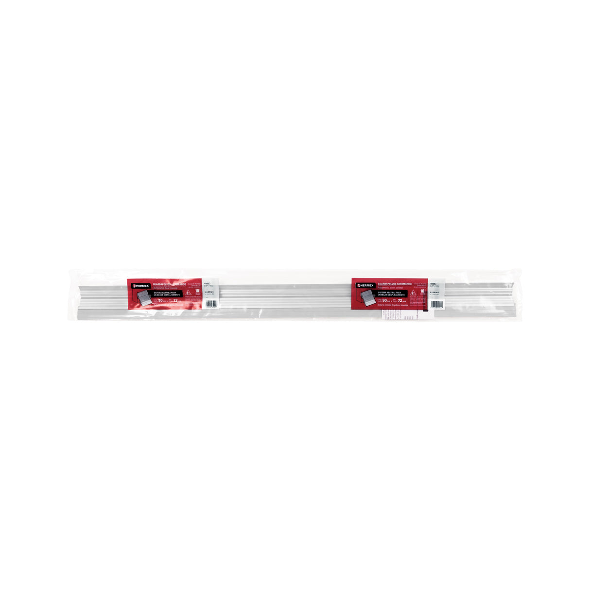 Guardapolvo Automático 90 cm Aluminio, Hermex