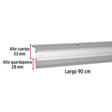Guardapolvo Automático 90 cm Aluminio, Hermex