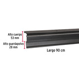 Guardapolvo Automático 90 cm Negro, Hermex
