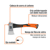 Hacha Cazadora 1-1/4 lb, Mango Fibra de Vidrio 14', Truper