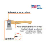 Hacha Cazadora 1-1/4 lb, Mango Hickory 14', Truper