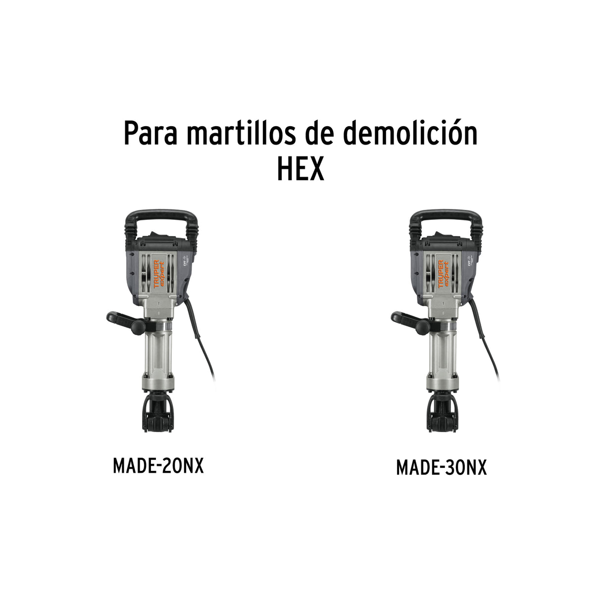 Cincel Plano Zanco Hexagonal de 1-3/8' X 20', Truper