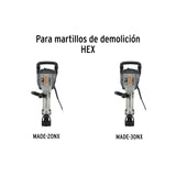Cincel Plano Zanco Hexagonal de 1-3/8' X 20', Truper