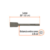 Cincel Pala Zanco Hexagonal de 3' X 16', Truper