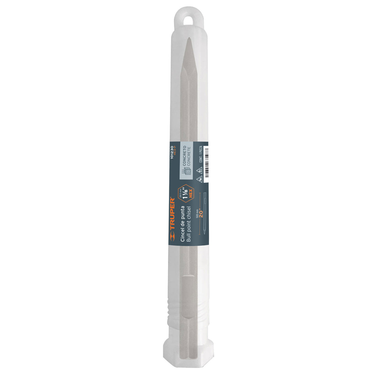 Cincel de Punta Zanco Hexagonal de 20', Truper