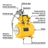 Equipo Hidroneumático 24 L, Bomba Periférica 1/2 HP, Pretul