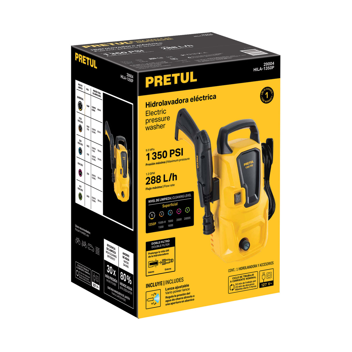 Hidrolavadora Eléctrica 1350 PSI, Pretul