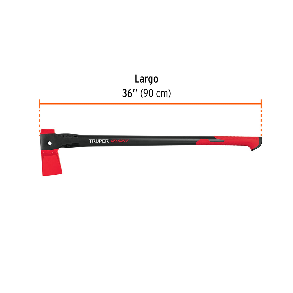 Hacha para Rajar Madera 4 lb Mango de Nylon de 36', Truper