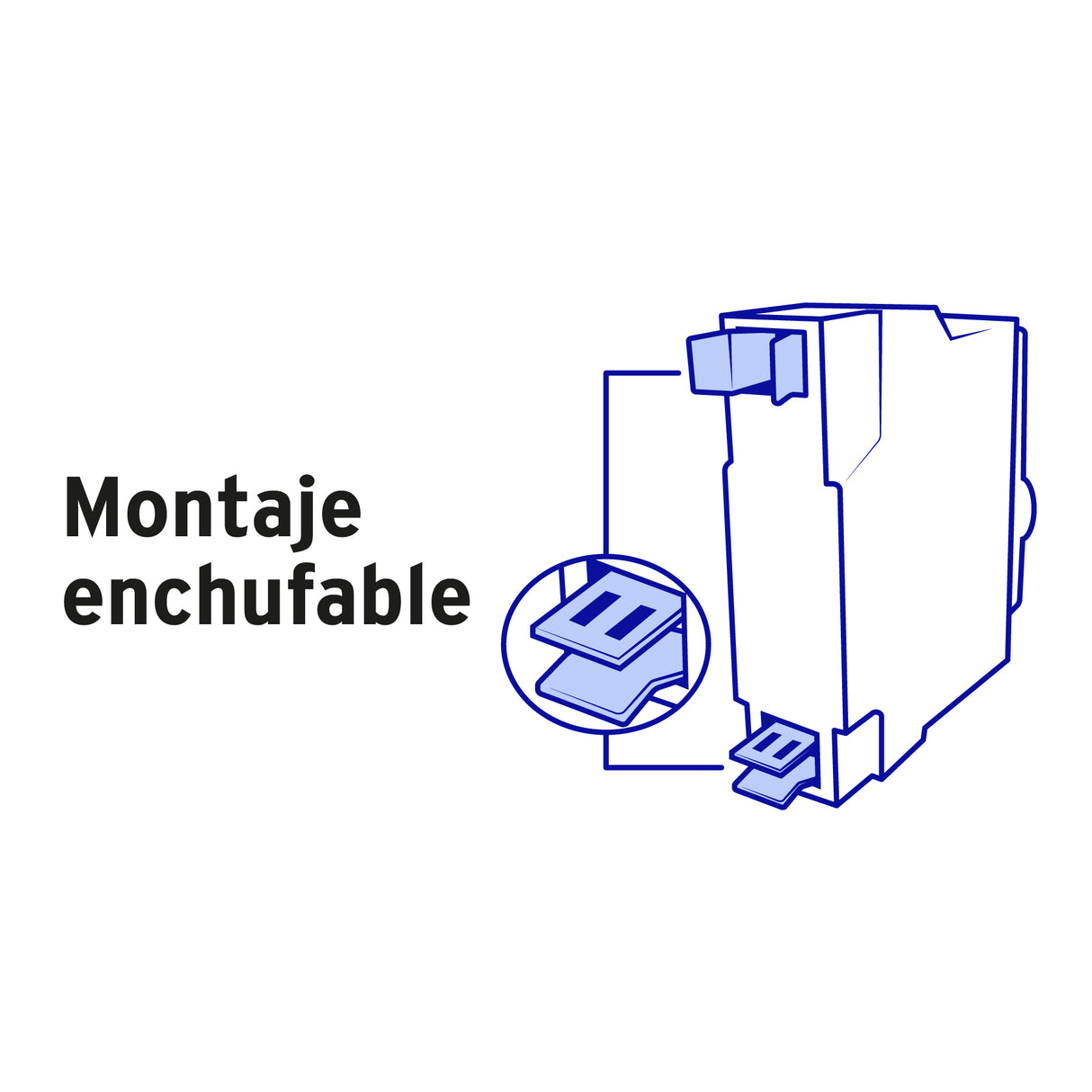 Interruptor de 2 Polos 40 a, Enchufable, Volteck