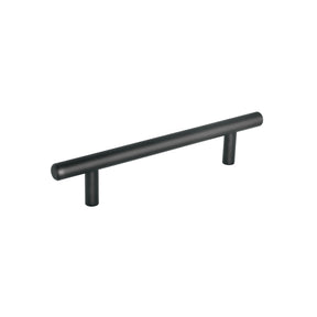 Jaladera de acero, 128 mm, línea Cilindro, negro, Hermex