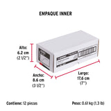 Jaladera de 96 mm, Línea Segovia, Latón Brillante, Hermex