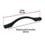 Jaladera de 96 mm, Línea Segovia, Negro, Hermex