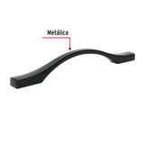 Jaladera de 128 mm, Línea Segovia, Negro, Hermex