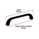 Jaladera de 96 mm, , Línea Cádiz, Negro, Hermex