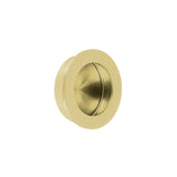 Jaladera de Embutir Circular No. 3 Acabado Latón Brillante