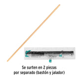 Jalador con Base de Lámina de 50 cm, con Bastón de Madera