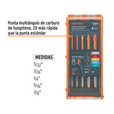Juego de 5 Brocas Multimaterial, Truper