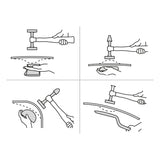 Juego 7 Piezas de Martillos y Entibadores para Hojalatero