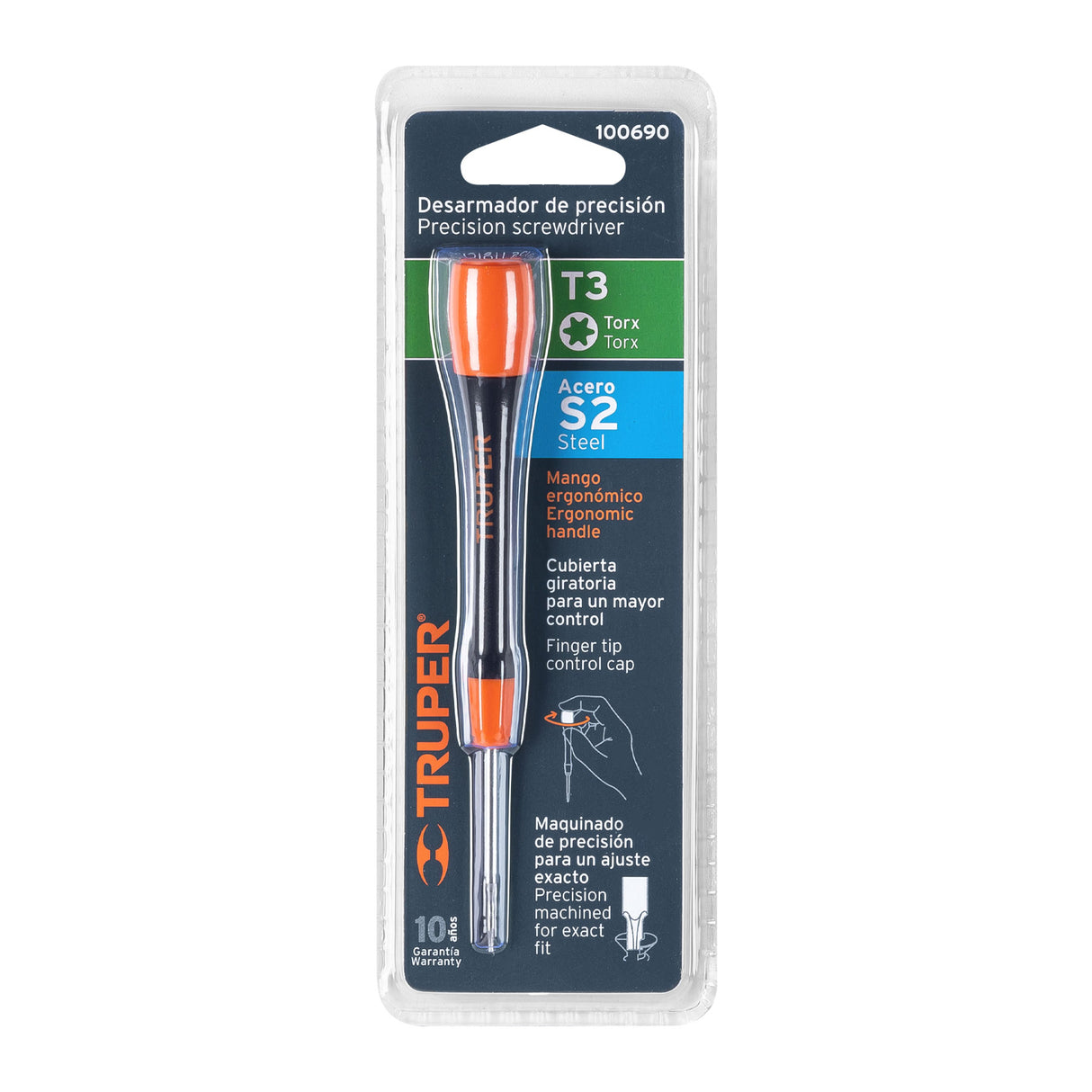 Desarmador de Precisión Punta Torx T3 Mango Ergonómico