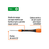 Desarmador de Precisión Punta Torx T3 Mango Ergonómico
