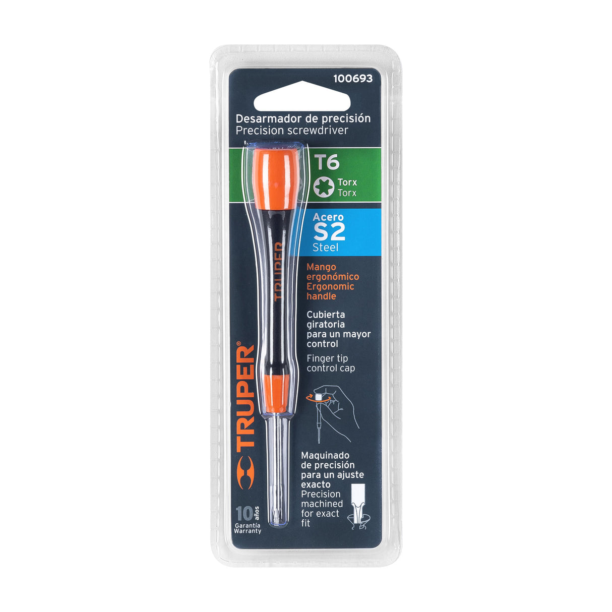 Desarmador de Precisión Punta Torx T6 Mango Ergonómico