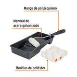 Kit de Rodillo para Pintar, 4' (Maneral, Charola y 5 Felpas)