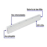 Lámpara de Emergencia de 120 Leds 1000 Lm Recargable Volteck