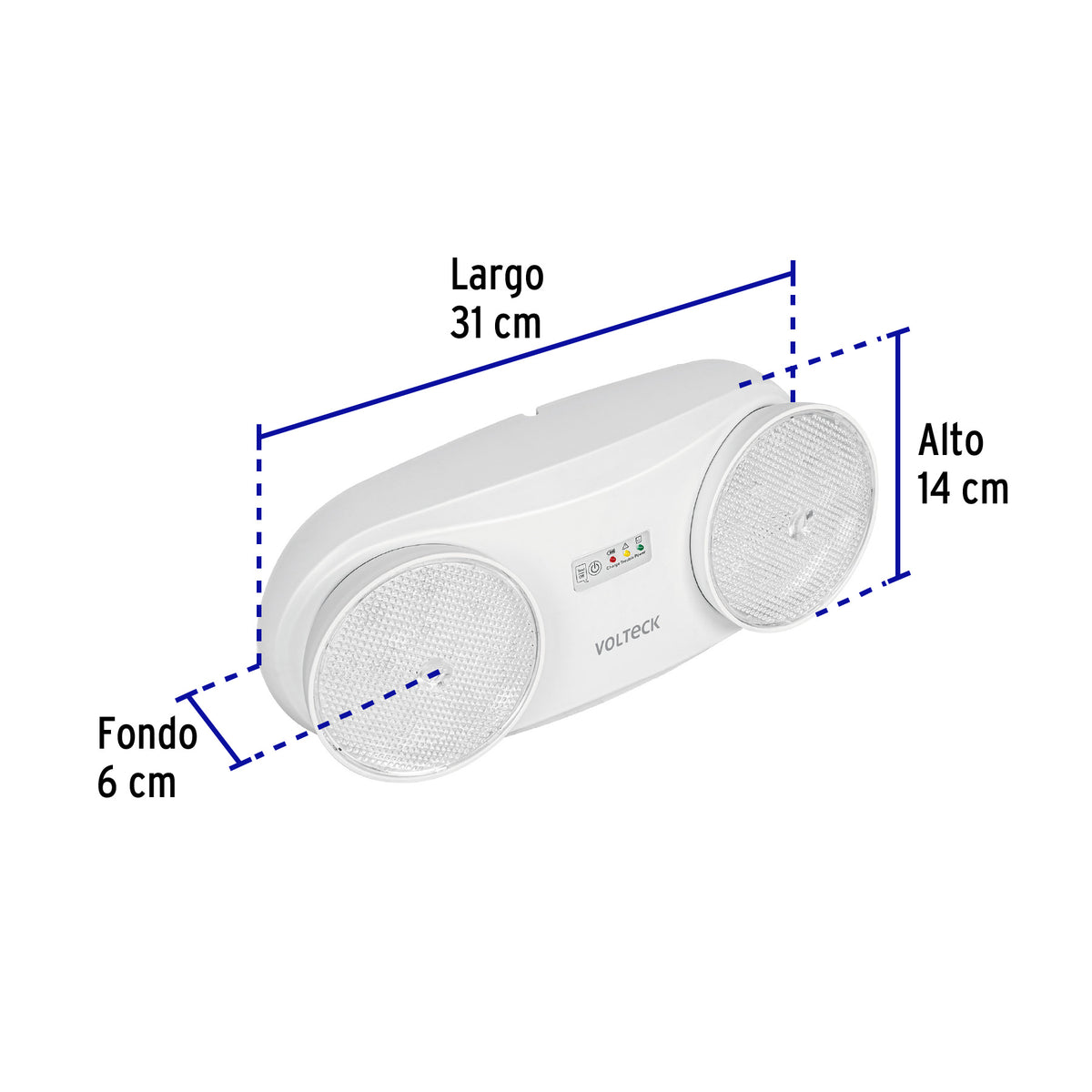 Lámpara de Emergencia de 24 Leds 170 Lm Dirigible Recargable
