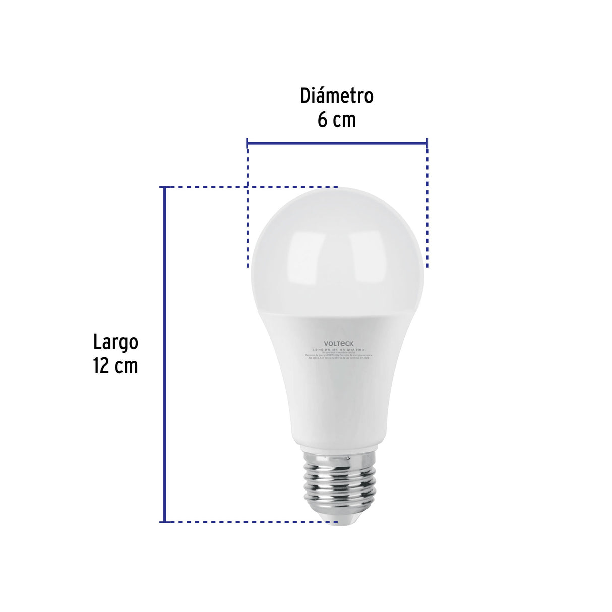 Foco LED 14 W (100 W) A19, 3000K Blanca Cálida, 1500 Lm, Caja