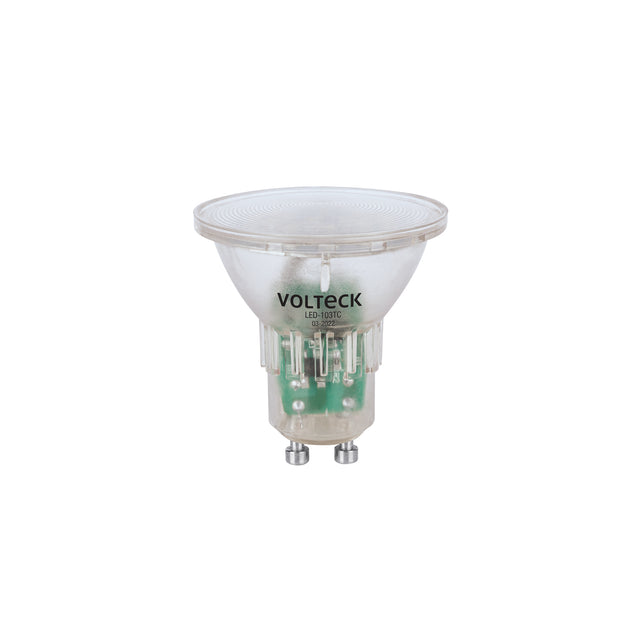 Lámpara trans. de LED 3 W MR16 base GU10 luz cálida, blíster