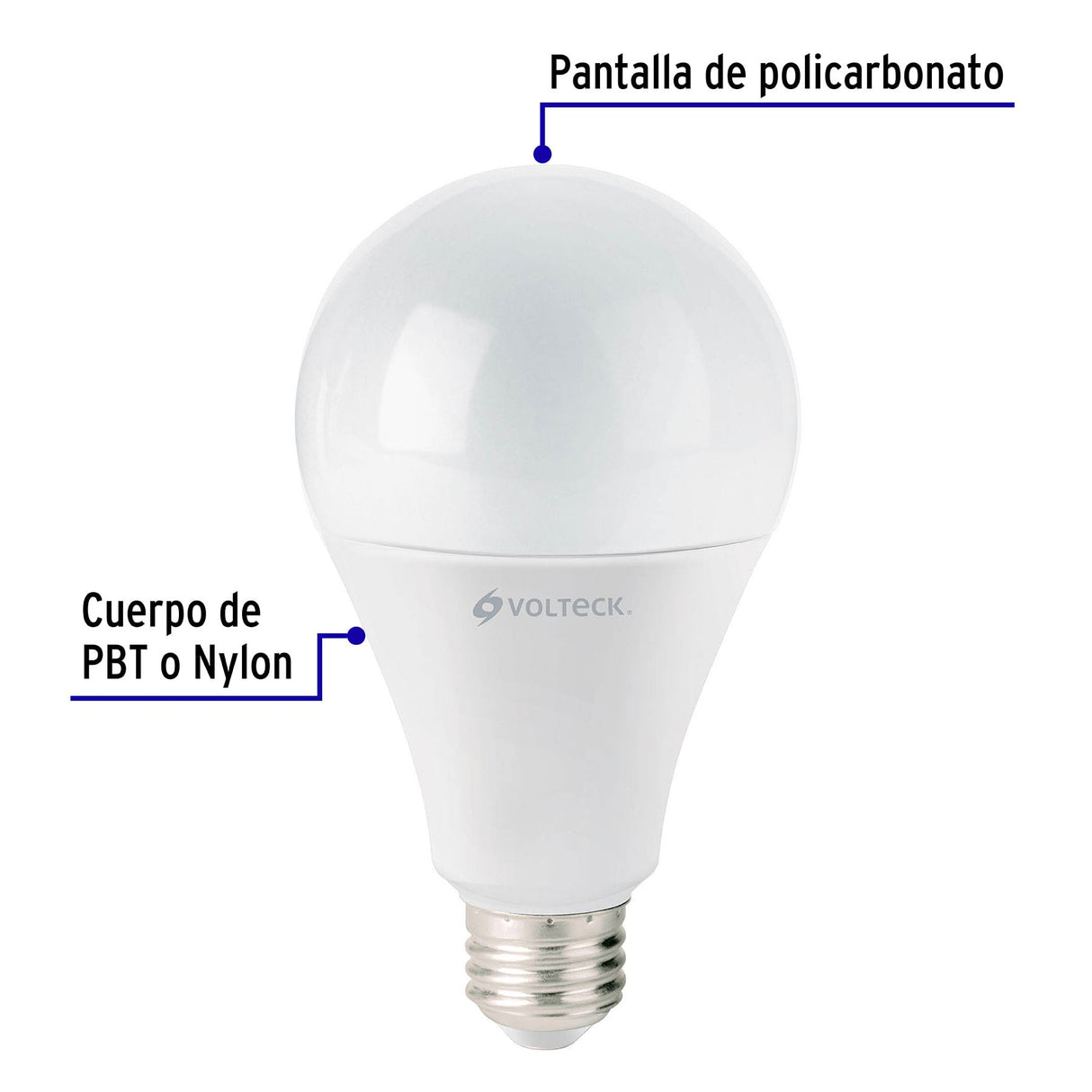 Foco LED 18 W (125 W) A25, 3000K Blanca Cálida, 1900 Lm, Caja