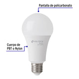 Pack 4 Focos LED 16 W (100 W) A22, 6500K Fría, 1550 Lm, Basic
