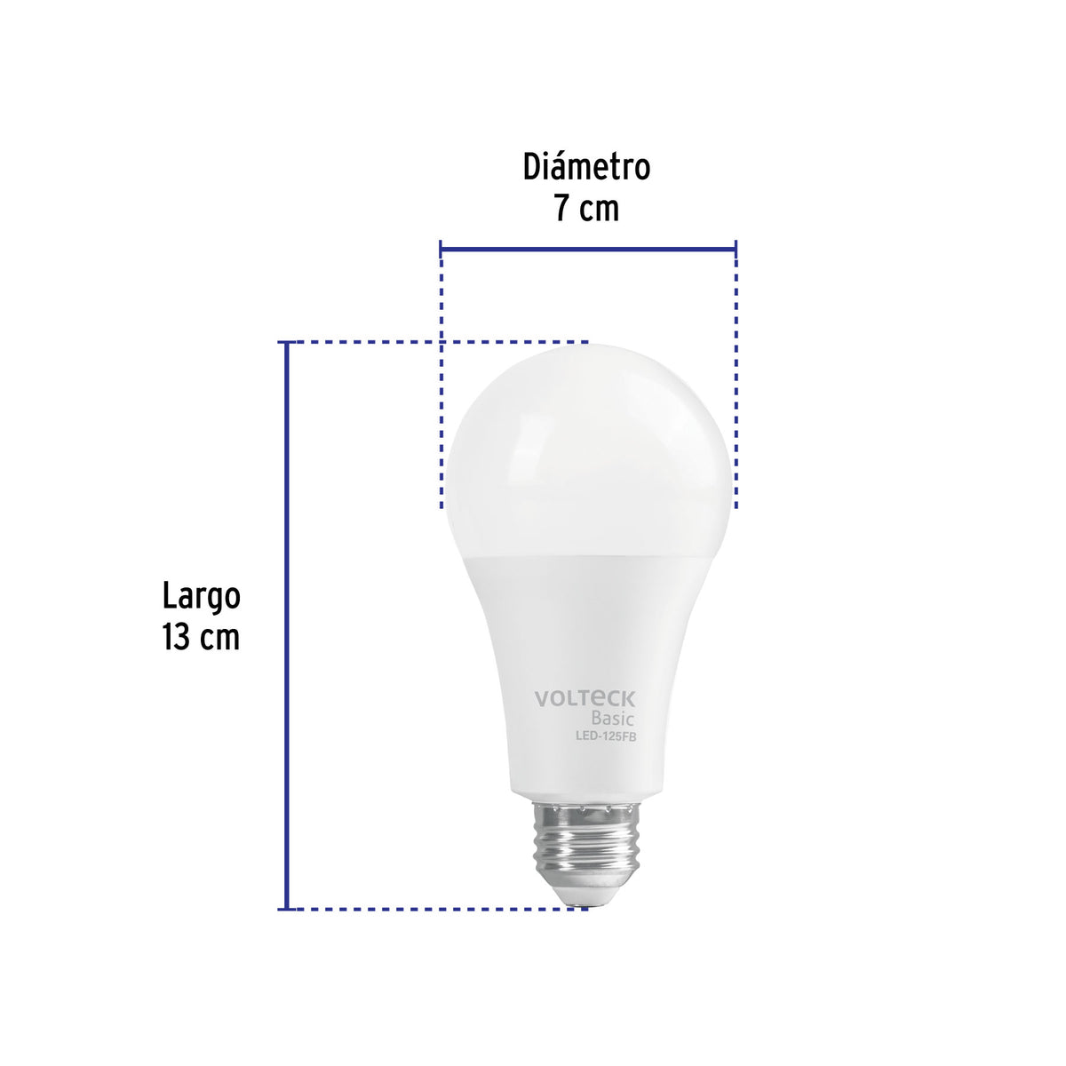 Foco LED 16 W (100 W) A22, 6500K Blanca Fría, 1550 Lm, Basic