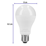 Pack 4 Focos LED 18 W (125 W) A25, 6500K Blanca Fría, 1900 Lm