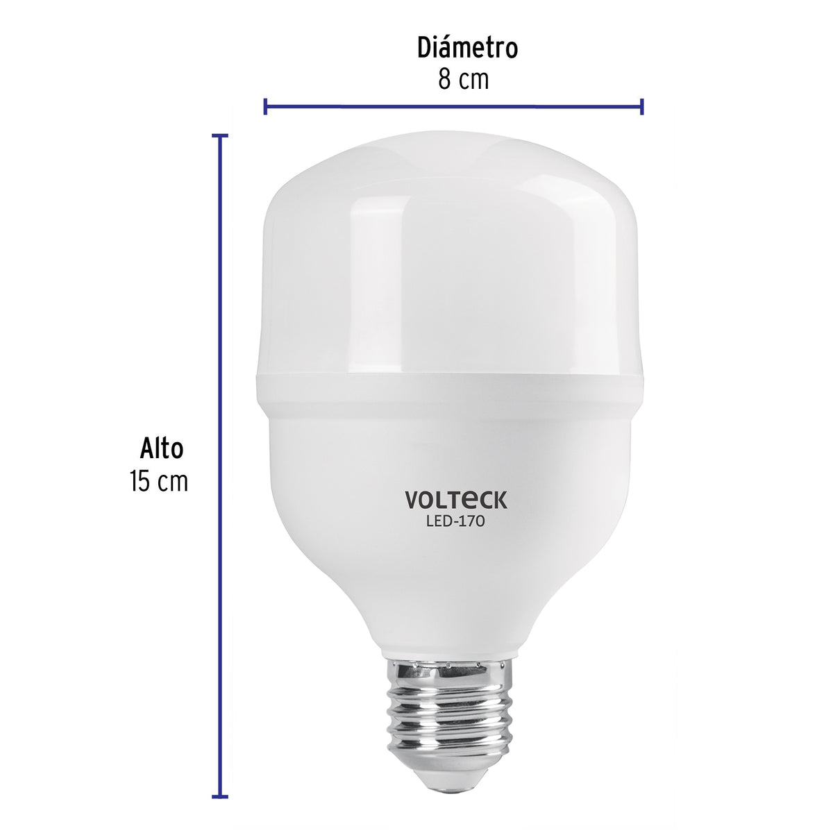 Foco LED Alta Potencia 20 W (170 W) 6500K Blanca Fría, E26