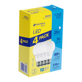 Pack 4 Focos LED 3 W (25 W) G45, 6500K Fría, 270 Lm, Basic