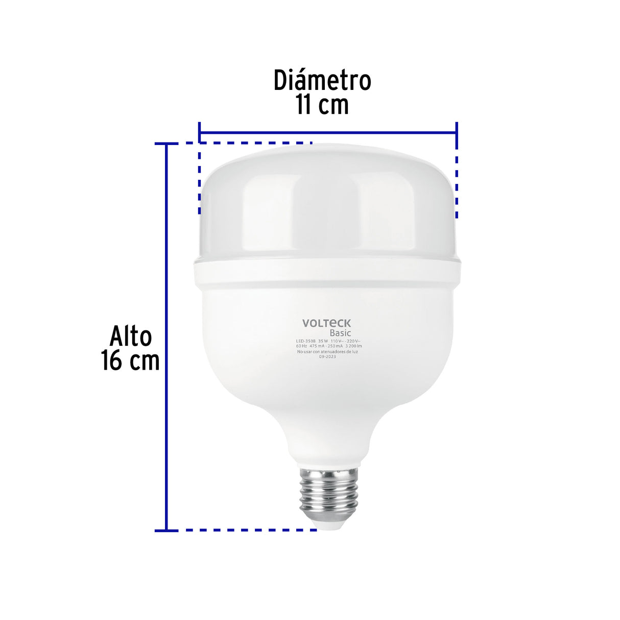 Foco LED Alta Potencia 35 W (350 W) 6500K Blanca Fría, Basic