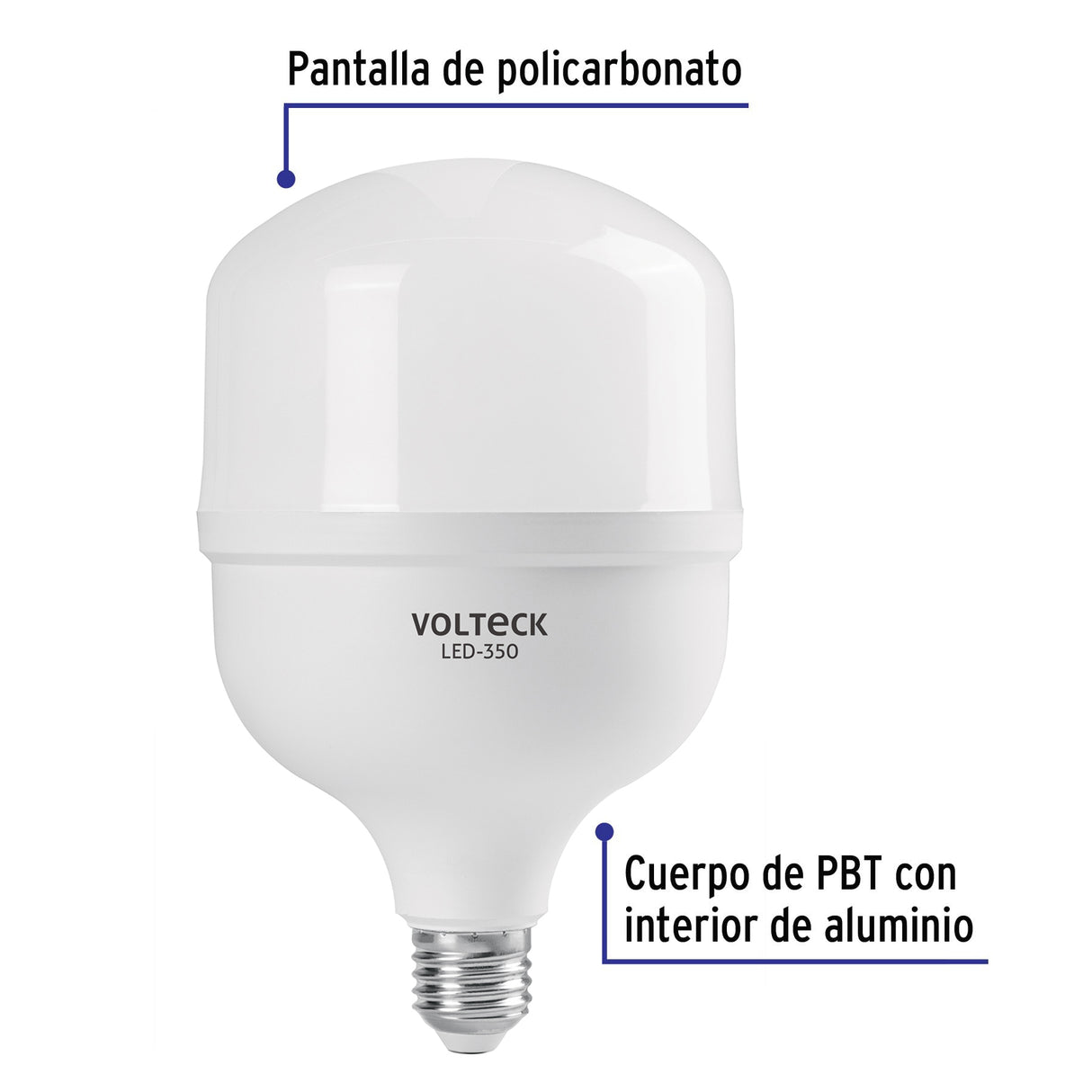 Foco LED Alta Potencia 40 W (350 W) 6500K Blanca Fría, E26
