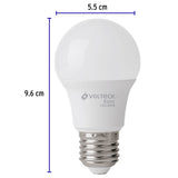 Pack 4 Focos LED 6 W (40 W) A19, 6500K Fría, 570 Lm, Basic