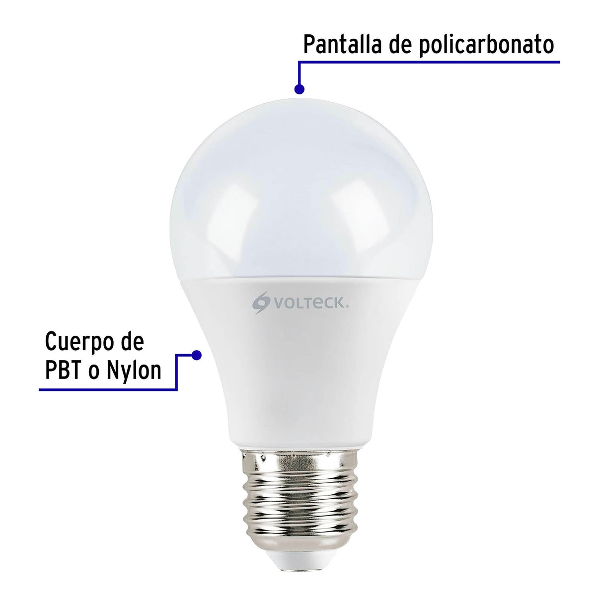 Pack 4 Focos LED 9 W (60 W) A19, 3000K Blanca Cálida, 800 Lm
