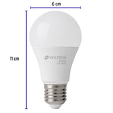 Pack 4 Focos LED 10 W (75 W) A19, 6500K Fría, 950 Lm, Basic