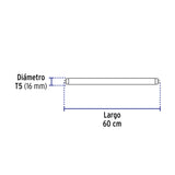 Tubo LED T5 8 W G5, 6500K Blanca Fría, Opalino, Basic
