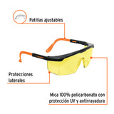 Lentes de Seguridad Ajustables Ámbar, Truper Classic
