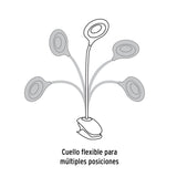 Lámpara Escritorio LED 4 W Recargable C/Clip, 3 Intensidades