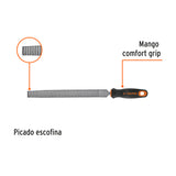 Lima Escofina 6' con Mango Doble Inyección, Truper